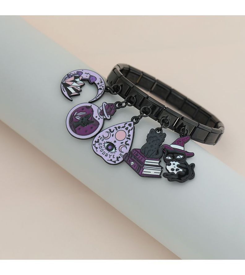 Charms Halloween - Pulsera Brazalete Italiano-1
