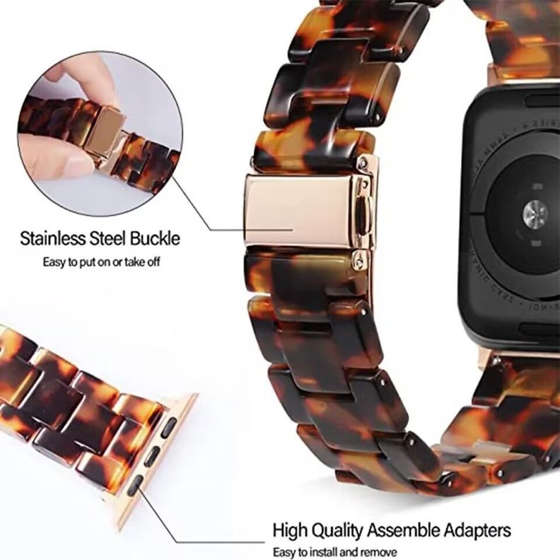 Correa de Reloj Apple Watch estilo Carey - 42,44,45,49mm-1