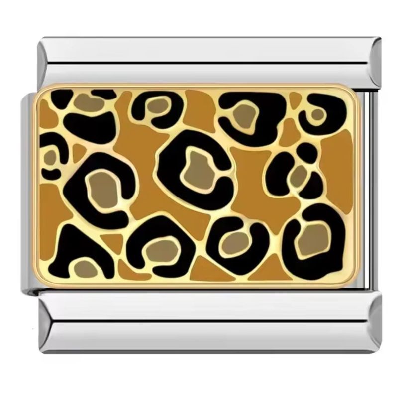 Charms Estilo Animal Print Leopardo – Acero Inoxidable-0