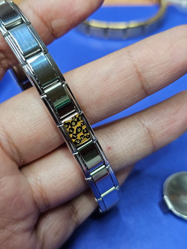 Charms Estilo Animal Print Leopardo – Acero Inoxidable-1