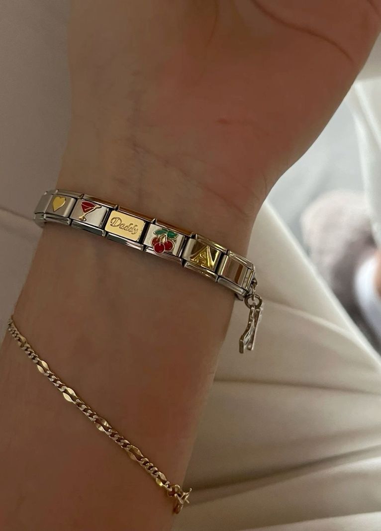 Charm Gold de Cerezas para Brazalete Italiano -1