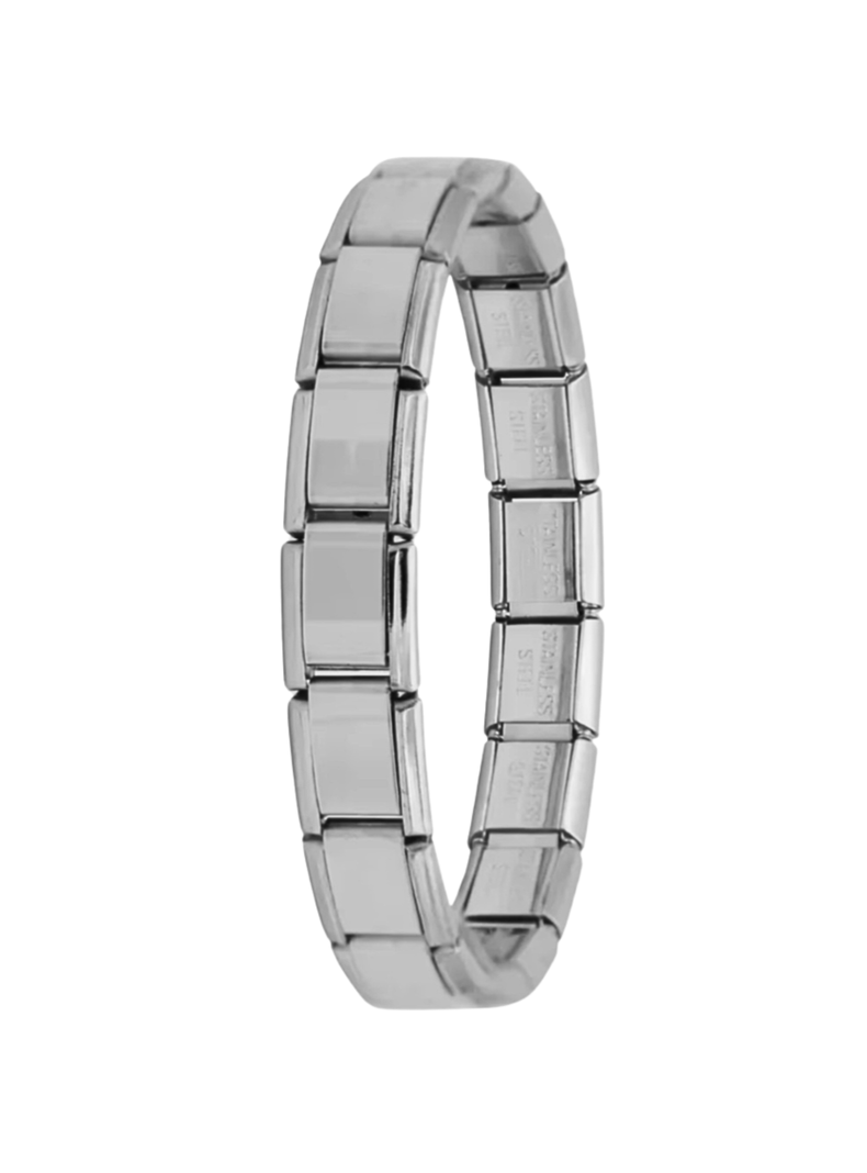 Brazalete, Pulsera Italiana Acero Inoxidable, Personalizable-0