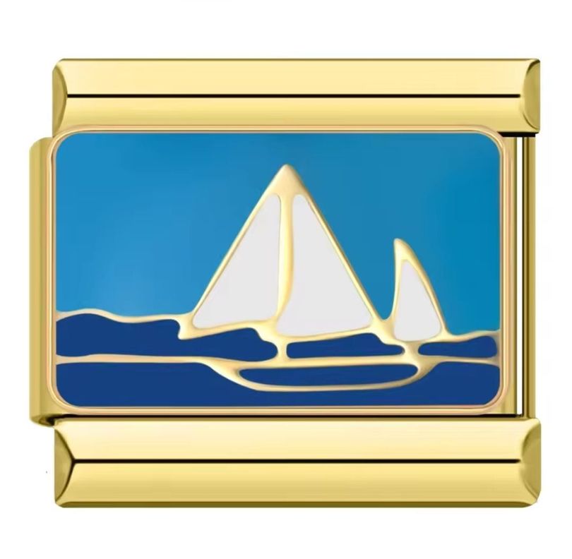 Charm Velero Dorado – Espíritu Libre y Aventurero-0