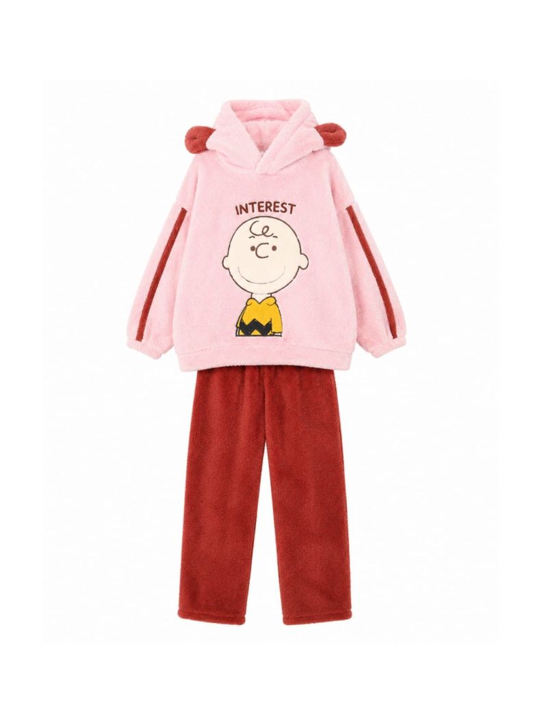 Pijama Invierno Mujer Snoopy Charlie Brawn Polar Suavidad y Diversi n para tus Noches de Invierno XS