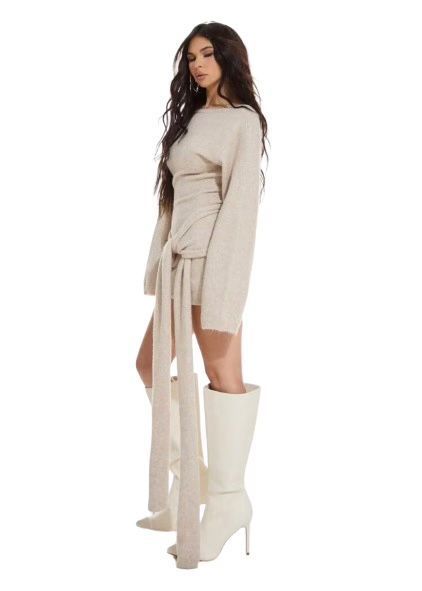 Vestido Corto Invierno Gris Musera-5