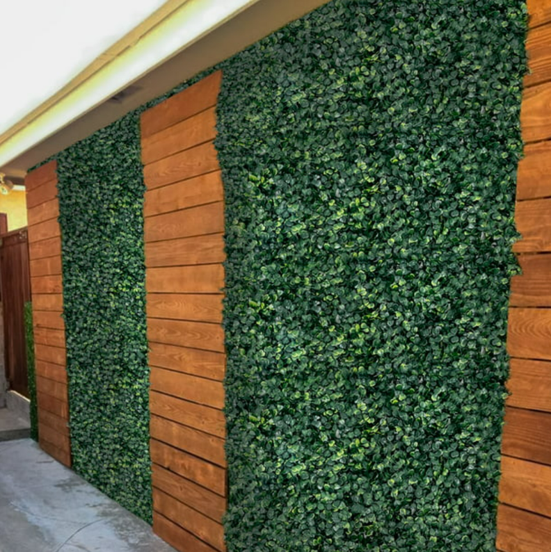 10 Piezas Follaje Artificial 40x60cm Verde Decoración Jardín-5
