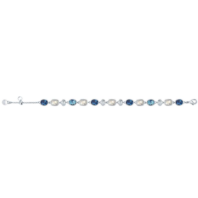 Pulsera Festival Blue con cristales Swarovski bañada en rodio-1
