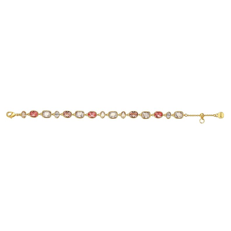 Pulsera Festival Rose con cristales Swarovski bañada en oro-1