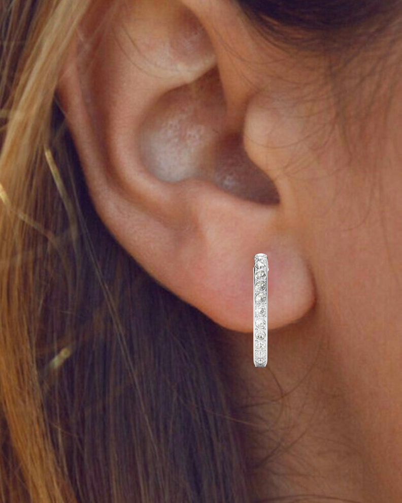 Argolla Eternity de 18 mm con Cristales Swarovski de Austria en plata-2