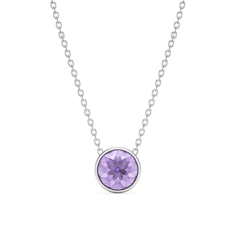 Collar Bella de 11mm con cristal de Swarovski Violeta -0