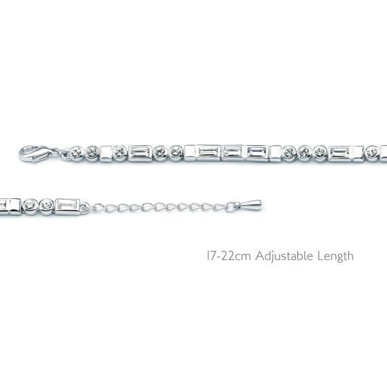 Pulsera Código Morse I Love You con cristal de Swarovski-2