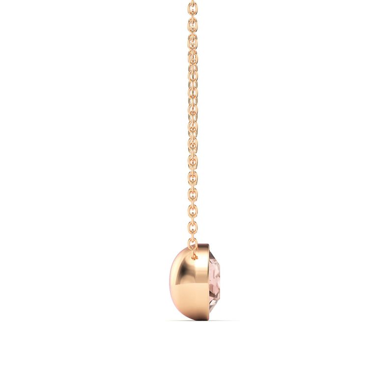 Collar Bella con Cristal De Swarovski Vintage Rose en Oro Rosa-1