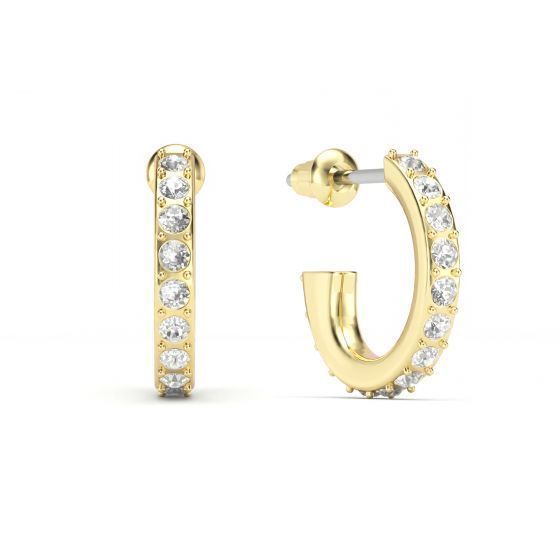 Argolla Eternity con cristal de Swarovski 14mm baño en oro-1