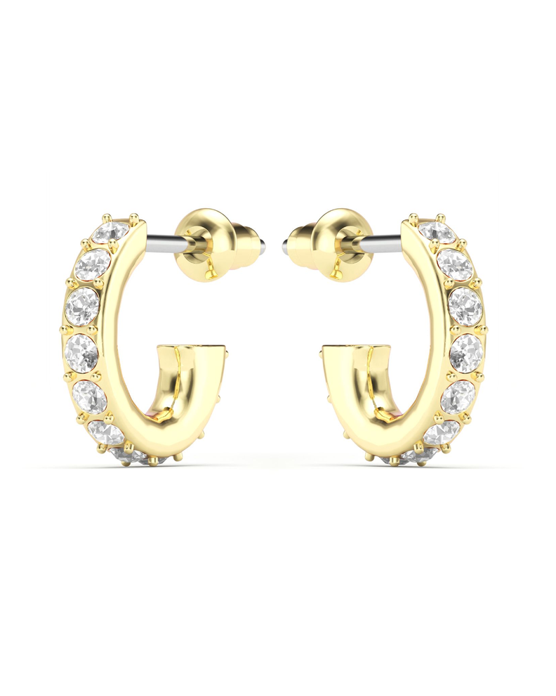 Argolla Eternity con cristal de Swarovski 14mm baño en oro-3