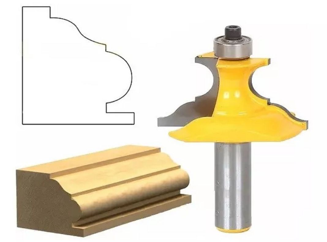 Fresa Madera Moldura Zócalo Base Pedestal Vástago -0