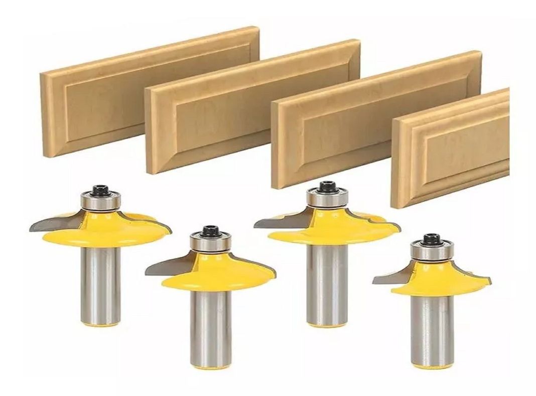 Fresa Madera Moldura Tablero Toma 1/2 Set 4 Pcs-1