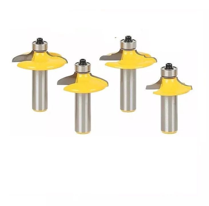 Fresa Madera Moldura Tablero Toma 1/2 Set 4 Pcs-0