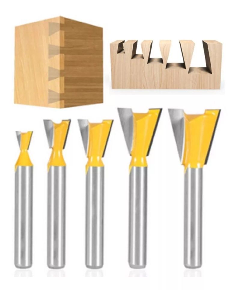 Fresa Madera Cola De Milano Vástago ¼, 5 Un-1