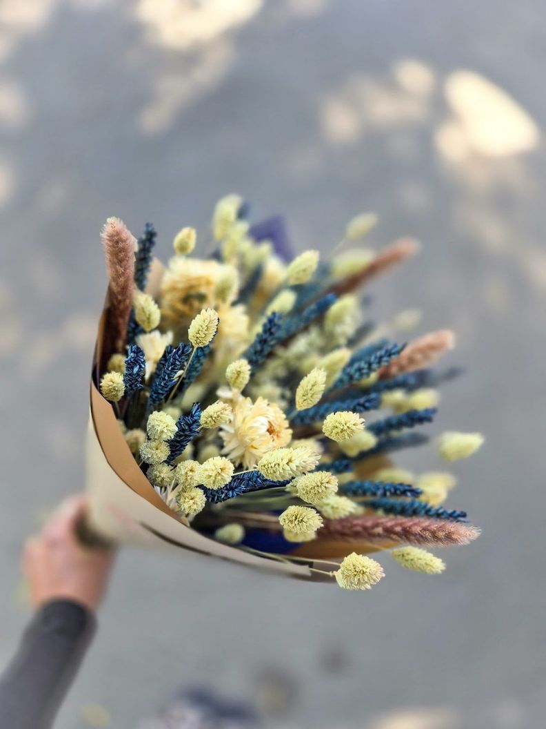 Flores secas- Ramo Indigo II-0