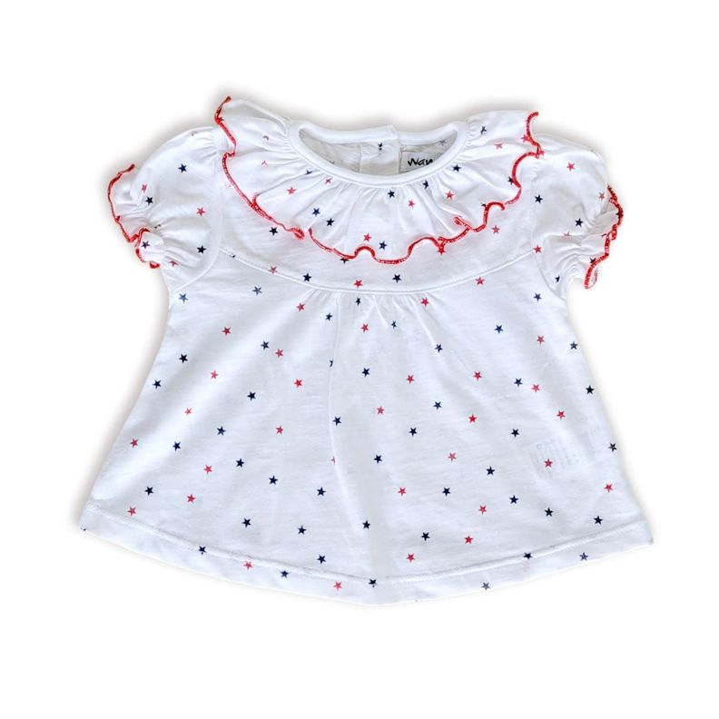 Blusa Niña Bebe M/C Sky-0