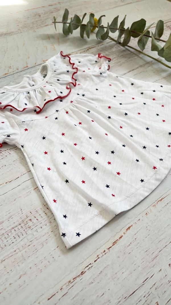 Blusa Niña Bebe M/C Sky-2