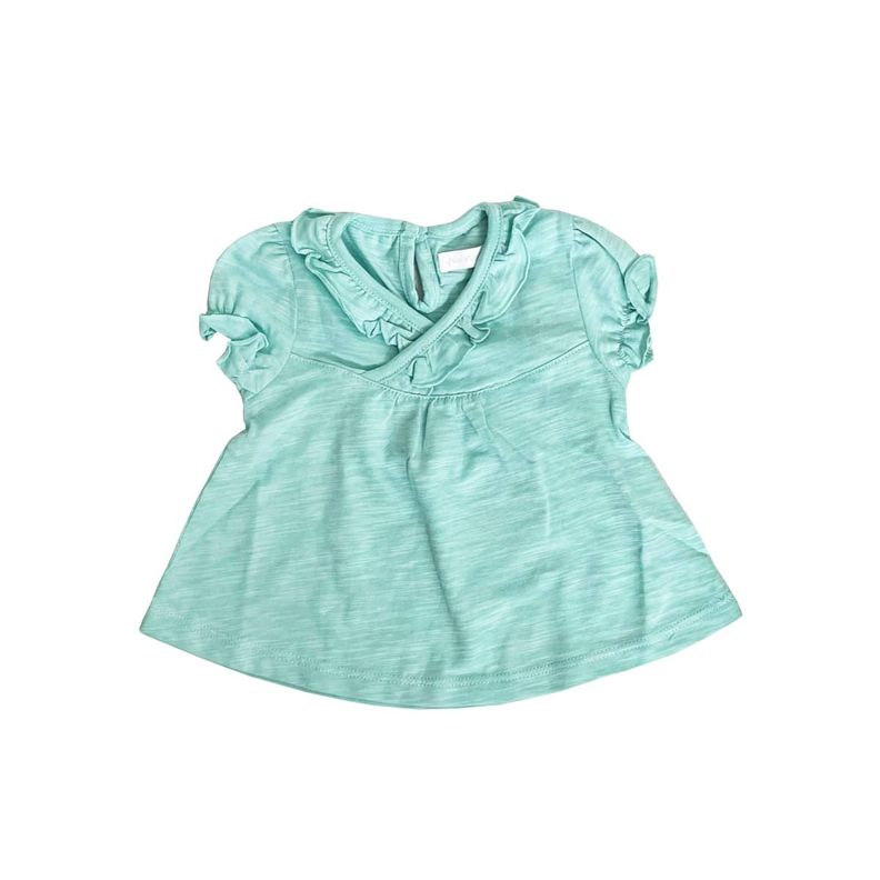 Blusa Niña Bebe M/C Maya Verde-0