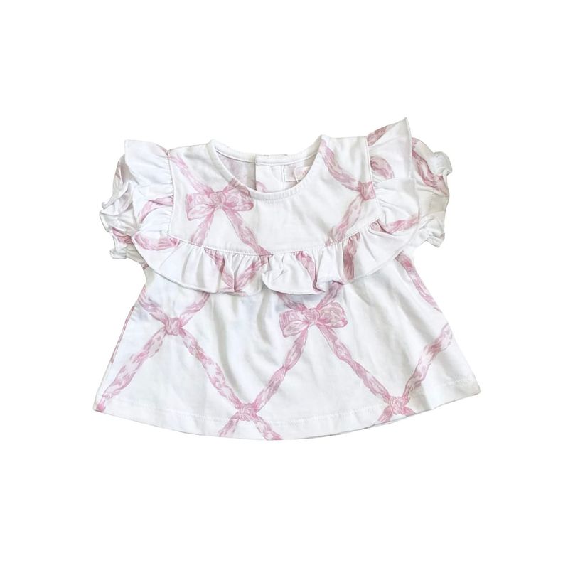 Blusa Niña Bebe M/C Lucia Rosado-0