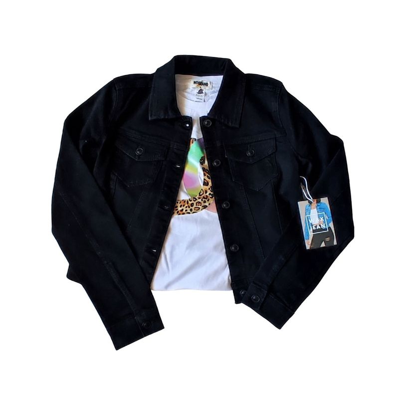 Chaqueta de Jeans Negra-0