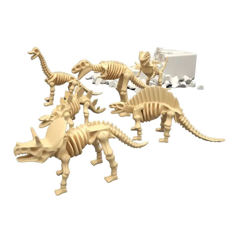 Juego de Excavación Fósiles Dinosaurio 6en1 con Herramientas-0