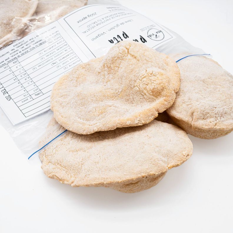 Pan Pita Libre de Gluten y Vegano, pack 6 unidades -2