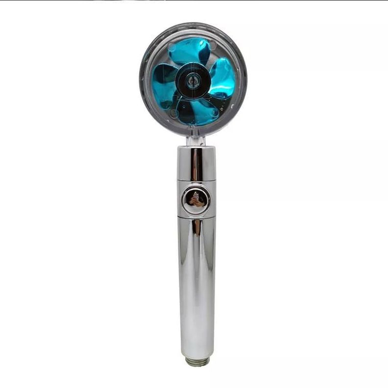 Cabezal De Ducha Turbo Alta Presión Ducha Hélice Ahorro De Agua-0