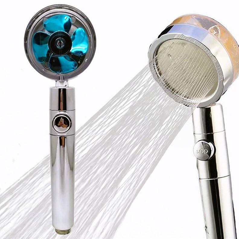 Cabezal De Ducha Turbo Alta Presión Ducha Hélice Ahorro De Agua-2