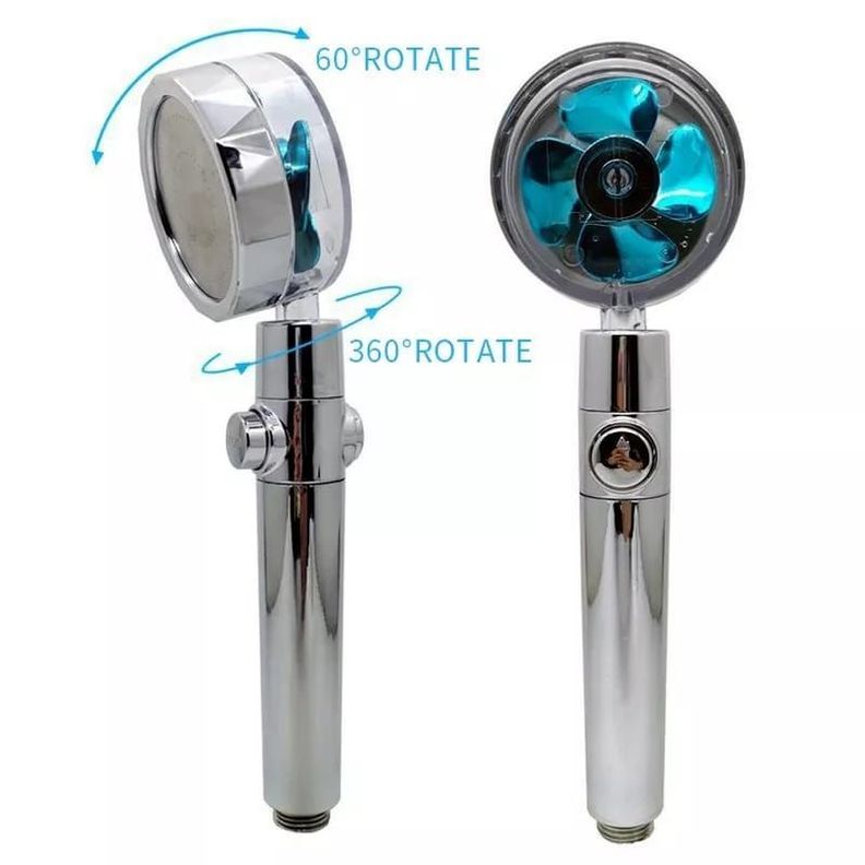 Cabezal De Ducha Turbo Alta Presión Ducha Hélice Ahorro De Agua-1