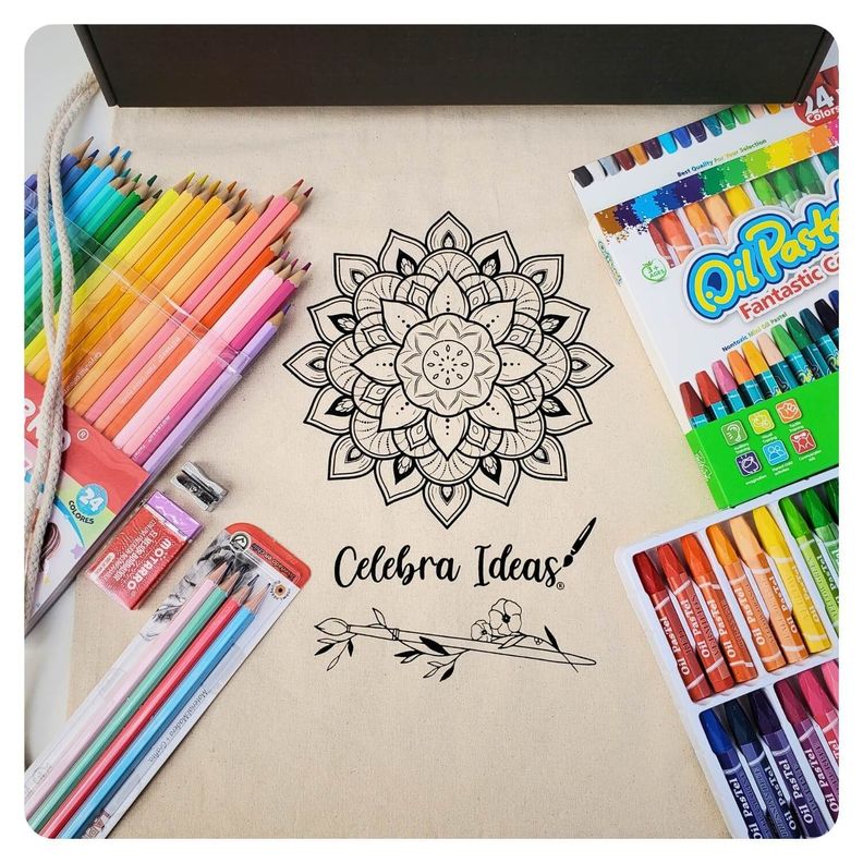 Set de Arte Kit  de Dibujo Para Colorear c lápices 61 Pcs-3
