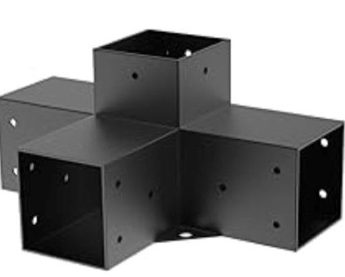 UNION TIPO T PÉRGOLAS Y TERRAZAS PARA PILARES DE MADERA 4X4 95X95MM-0