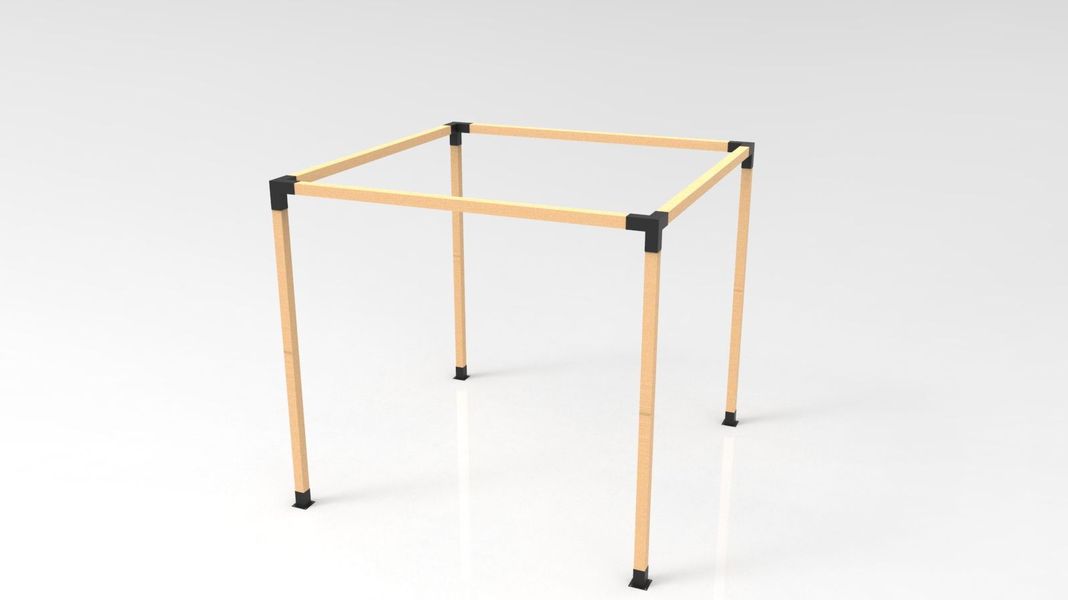 UNION TIPO T PÉRGOLAS Y TERRAZAS PARA PILARES DE MADERA 4X4 95X95MM-1