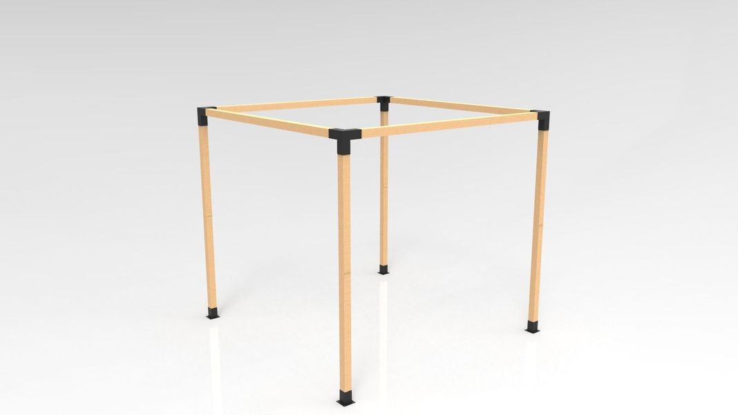 KIT DE PÉRGOLAS Y TERRAZAS 4"X4" BASIKO-4