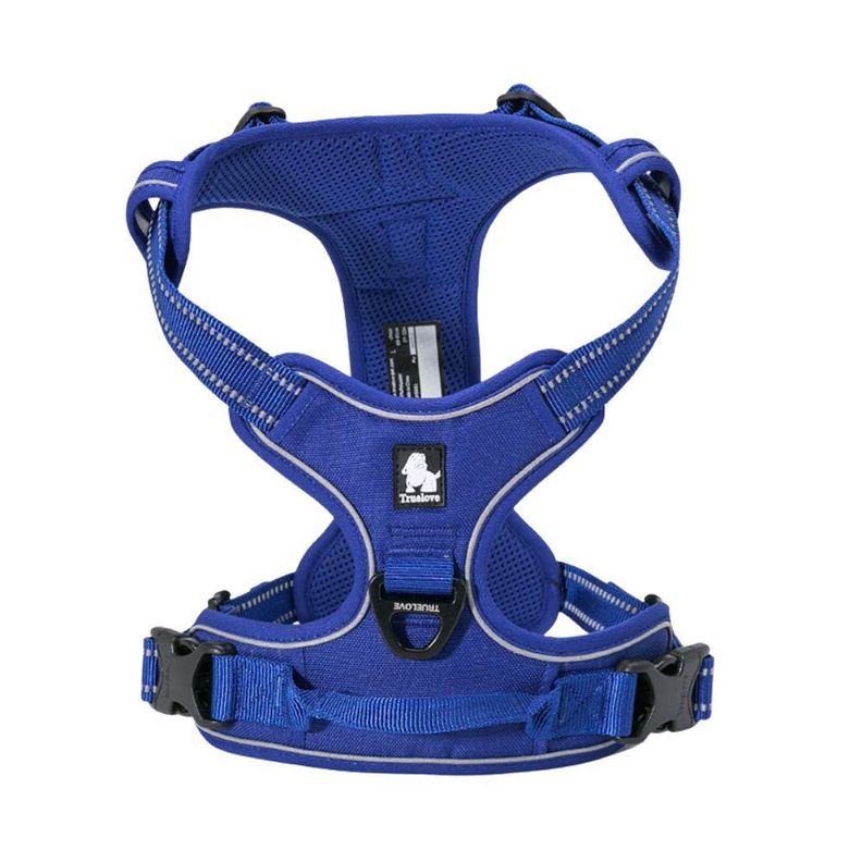 Arnés Antitirones Táctico Para Perros Reflectante Truelove Azul Royal Talla L-0