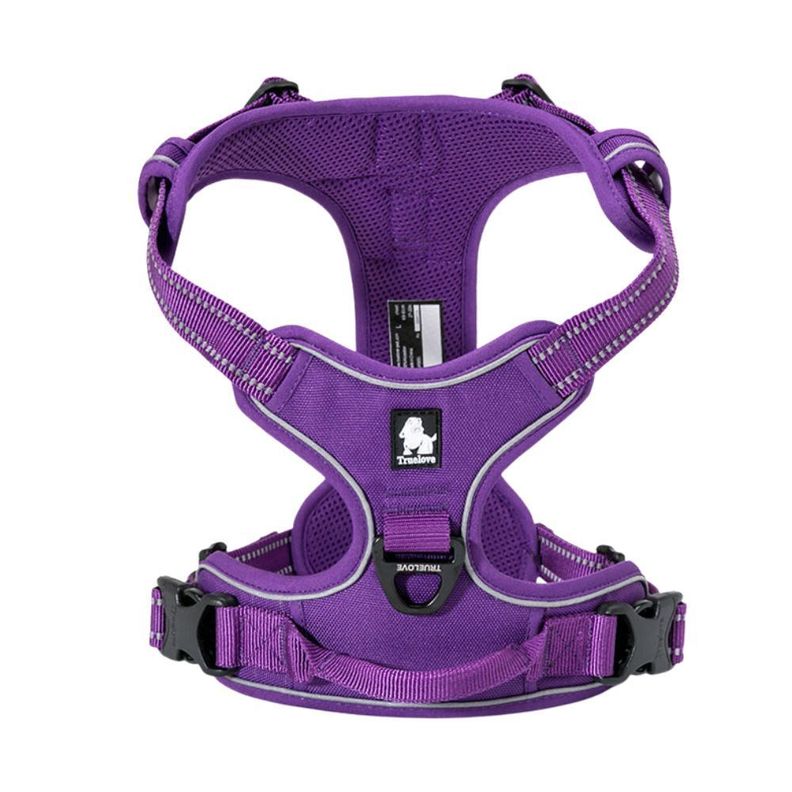 Arnés Antitirones Táctico Para Perros Reflectante Truelove Morado Talla M-0