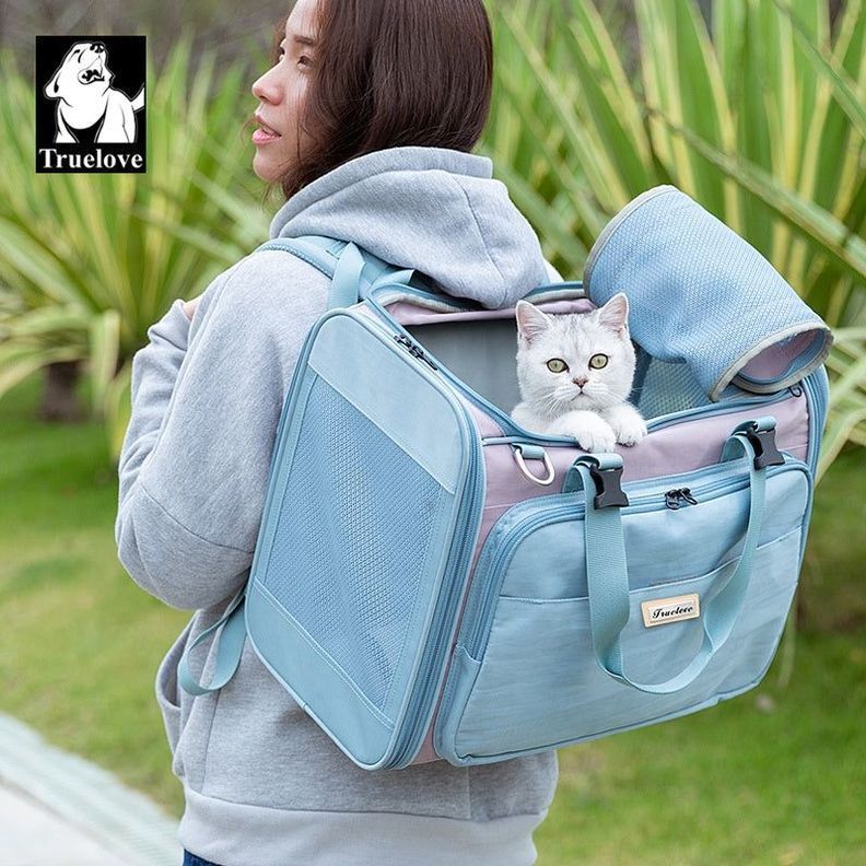 Bolso Mochila de Transporte Para Mascotas Truelove-7