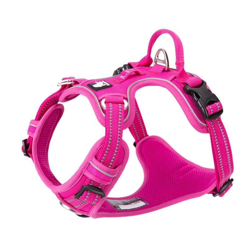 Arnés Antitirones Ergonómico Para Perros Reflectante Truelove Fucsia Talla L-0