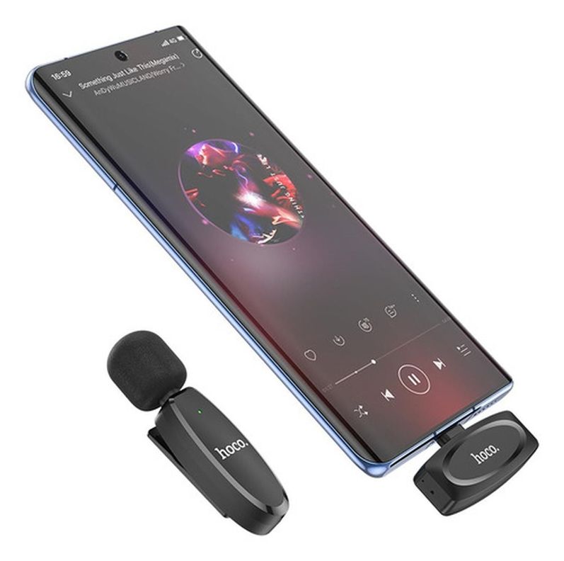 Micrófono Inalámbrico USB Tipo C Lavalier Hoco L15