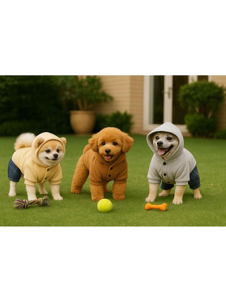 Ropa para mascota poleron polar Talla L 30x18 CM-3