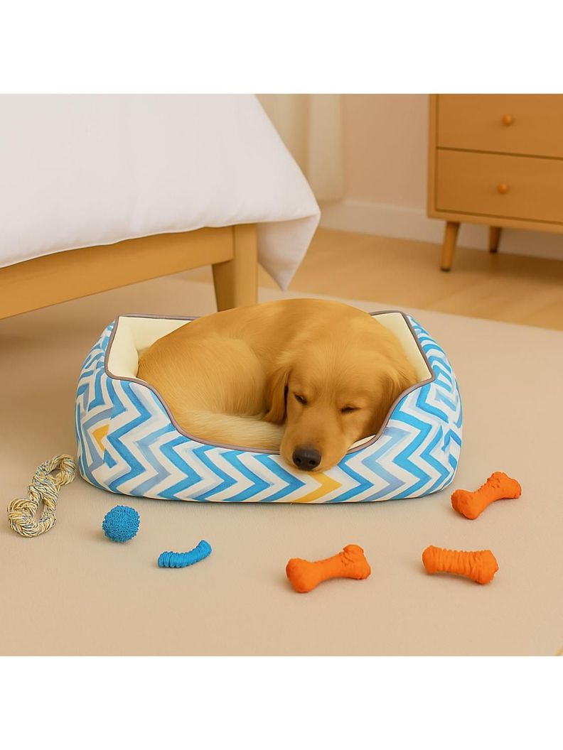 Cama para mascotas acolchada chiporro Talla M 60x65 CM-3