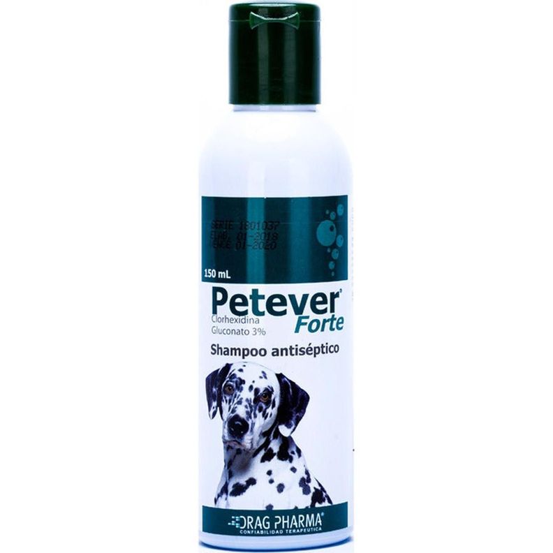 Shampoo Petever Forte Antiséptico para perro 150ml - Drag Pharma-0