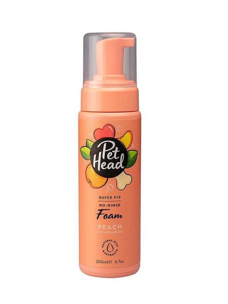 SHAMPOO PET HEAD QUICK FIX SHAMPOO EN SECO DE DURAZNO 200 ML-0