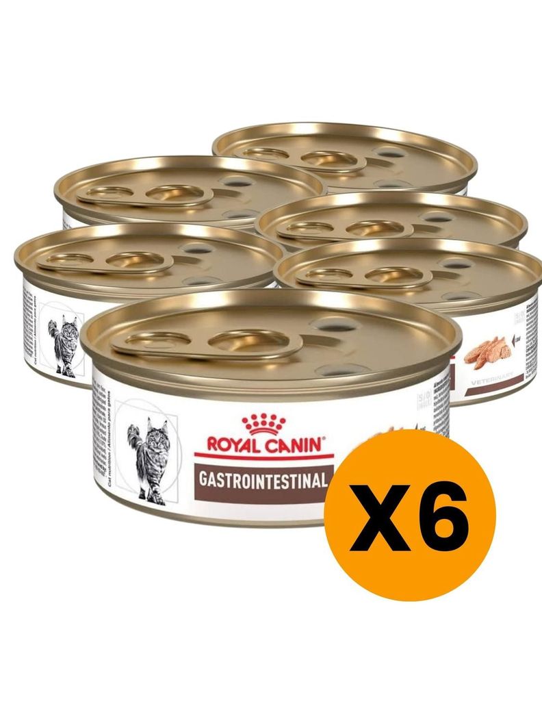 Alimento Royal Feline Gastrointestinal lata 145g - Pack X6-0