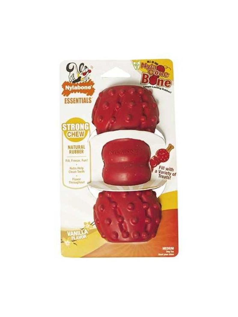 Juguete Hueso Cono Rellenable de alta mordida Nylabone 16 Kg-0