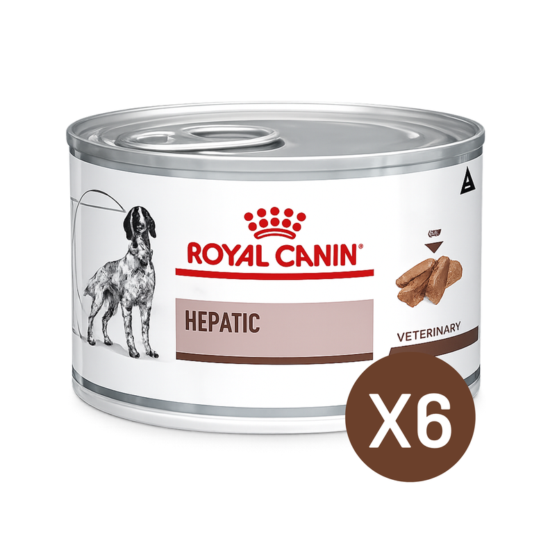 Royal Canin Hepatic Para Perro Lata 200gr | Pack 6 Latas Blanco 10