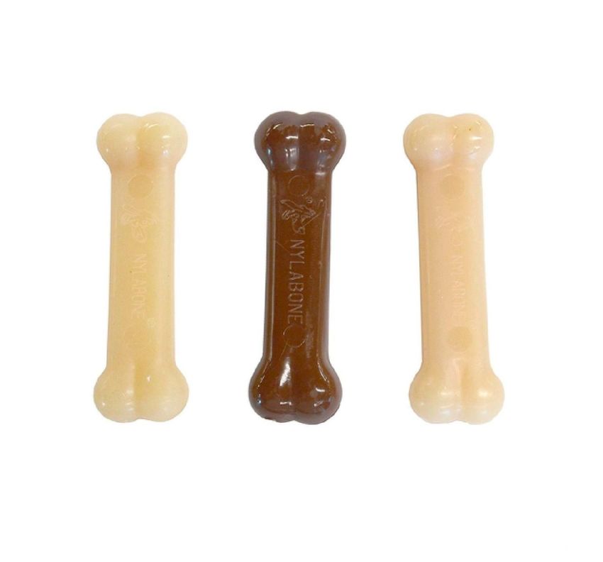 Juguete Huesos Resistente Nylabone 3 Unidades Talla M-0